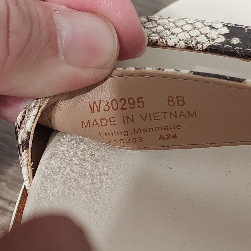 Cole Haan Original Grand Peyton Flatform Women's Platform Shoes Size 8 Snakeskin - Picture 9 of 9